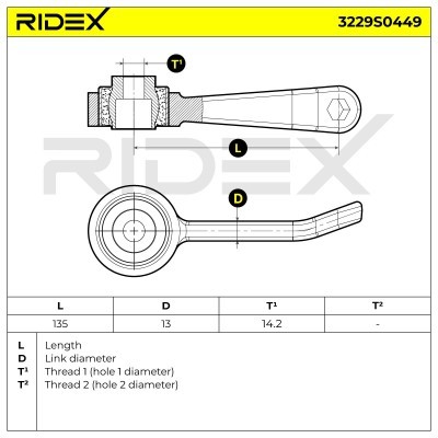 Łącznik Stabilizatora RIDEX 3229S0449 3229S0449 - foto 5