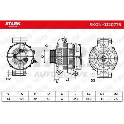 Alternator Stark SKGN-0320776 SKGN-0320776 - foto 7