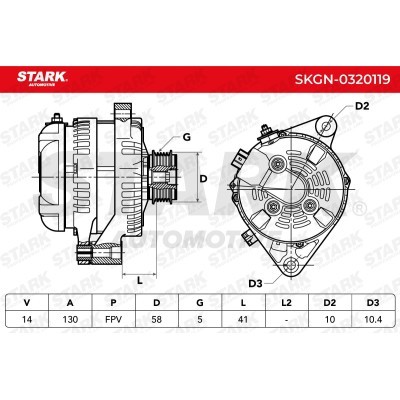 Alternator Stark SKGN-0320119 SKGN-0320119 - foto 7
