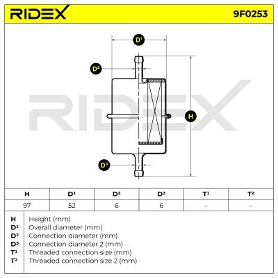 Filtr Paliwa RIDEX 9F0253 9F0253 - foto 6