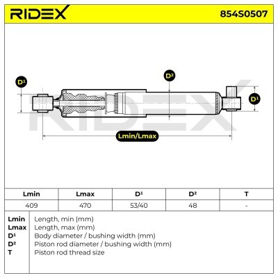 Amortyzator RIDEX 854S0507 854S0507 - foto 6