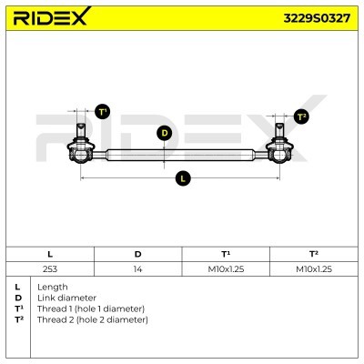 Łącznik Stabilizatora RIDEX 3229S0327 3229S0327 - foto 5