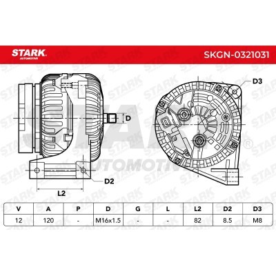 Alternator Stark SKGN-0321031 SKGN-0321031 - foto 7