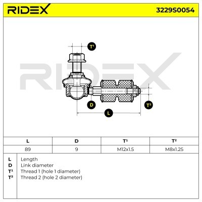 Łącznik Stabilizatora RIDEX 3229S0054 3229S0054 - foto 6