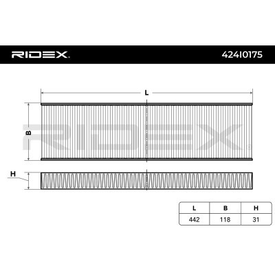 Filtr Kabinowy RIDEX 424I0175 424I0175 - foto 4