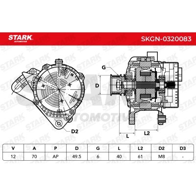 Alternator Stark SKGN-0320083 SKGN-0320083 - foto 7