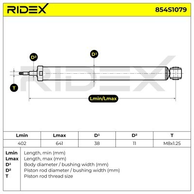 Amortyzator RIDEX 854S1079 854S1079 - foto 5
