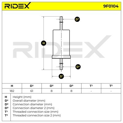 Filtr Paliwa RIDEX 9F0104 9F0104 - foto 5
