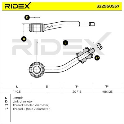 Łącznik Stabilizatora RIDEX 3229S0557 3229S0557 - foto 5