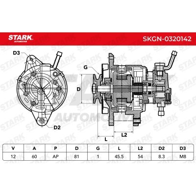 Alternator Stark SKGN-0320142 SKGN-0320142 - foto 7