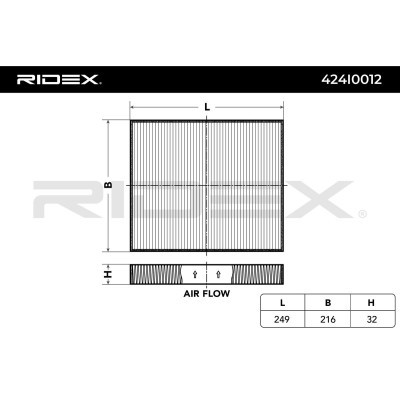 Filtr Kabinowy RIDEX 424I0012 424I0012 - foto 2