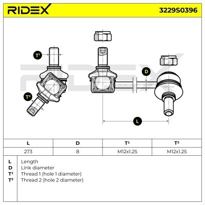 Łącznik Stabilizatora RIDEX 3229S0396 3229S0396 - foto 5