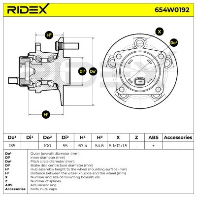 Łożysko Koła RIDEX 654W0192 654W0192 - foto 7