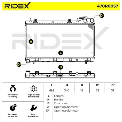 Chłodnica RIDEX 470R0057 470R0057 - foto 4