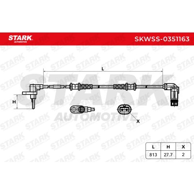 Czujnik ABS Stark SKWSS-0351163 SKWSS-0351163 - foto 6