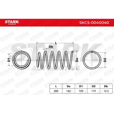 Sprężyna Zawieszenia Stark SKCS-0040040 SKCS-0040040 - foto 5