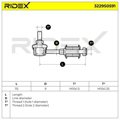 Łącznik Stabilizatora RIDEX 3229S0591 3229S0591 - foto 10