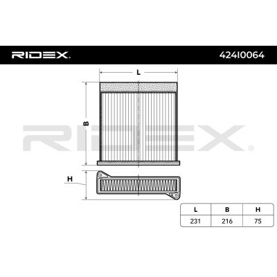 Filtr Kabinowy RIDEX 424I0064 424I0064 - foto 5