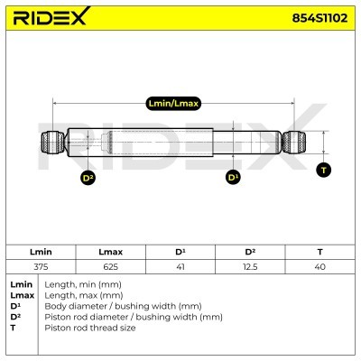 Amortyzator RIDEX 854S1102 854S1102 - foto 8