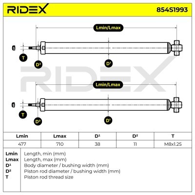 Amortyzator RIDEX 854S1993 854S1993 - foto 9