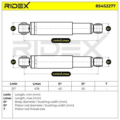 Amortyzator RIDEX 854S2277 854S2277 - foto 4