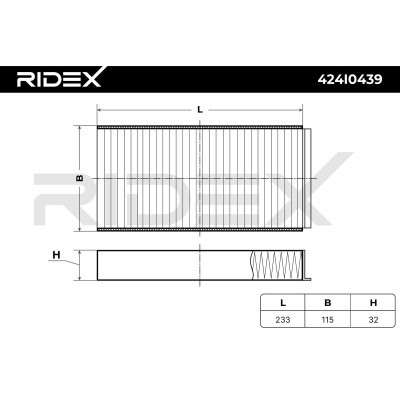 Filtr Kabinowy RIDEX 424I0439 424I0439 - foto 5