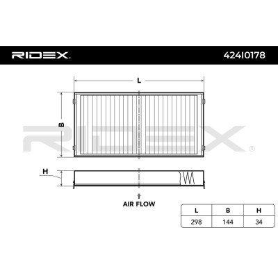 Filtr Kabinowy RIDEX 424I0178 424I0178 - foto 3