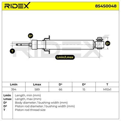 Amortyzator RIDEX 854S0048 854S0048 - foto 3