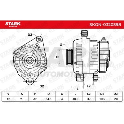 Alternator Stark SKGN-0320398 SKGN-0320398 - foto 6