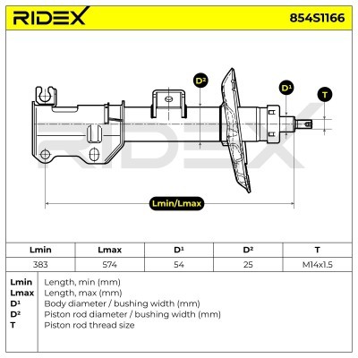 Amortyzator RIDEX 854S1166 854S1166 - foto 7