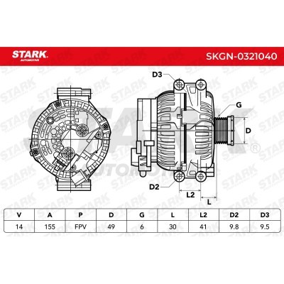 Alternator Stark SKGN-0321040 SKGN-0321040 - foto 5