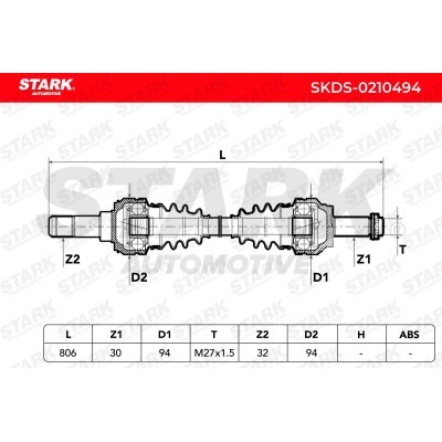 Półoś Napędowa Stark SKDS-0210494 SKDS-0210494 - foto 7