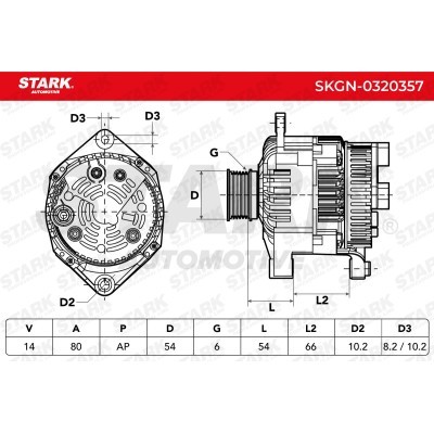 Alternator Stark SKGN-0320357 SKGN-0320357 - foto 7