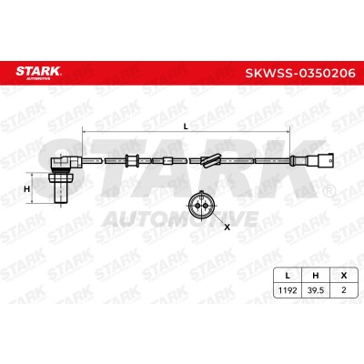 Czujnik ABS Stark SKWSS-0350206 SKWSS-0350206 - foto 6