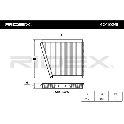 Filtr Kabinowy RIDEX 424I0261 424I0261 - foto 3