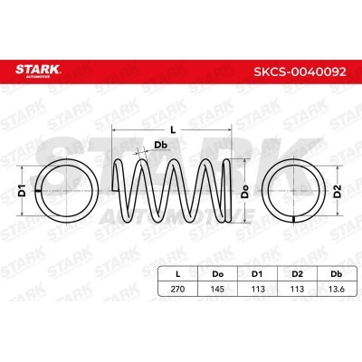Sprężyna Zawieszenia Stark SKCS-0040092 SKCS-0040092 - foto 6