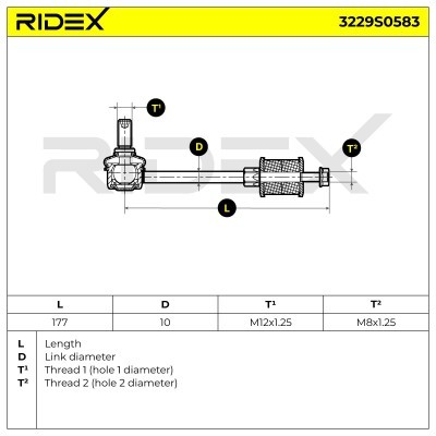 Łącznik Stabilizatora RIDEX 3229S0583 3229S0583 - foto 6