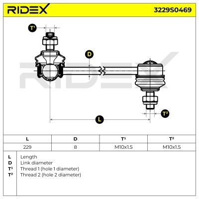 Łącznik Stabilizatora RIDEX 3229S0469 3229S0469 - foto 5