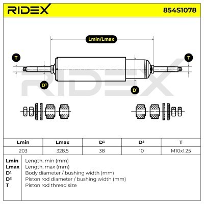 Amortyzator RIDEX 854S1078 854S1078 - foto 5