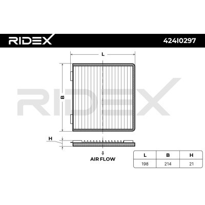 Filtr Kabinowy RIDEX 424I0297 424I0297 - foto 6