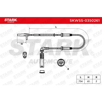Czujnik ABS Stark SKWSS-0350261 SKWSS-0350261 - foto 5