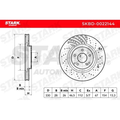 Tarcza hamulcowa Stark SKBD-0022144 SKBD-0022144 - foto 4