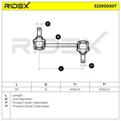 Łącznik Stabilizatora RIDEX 3229S0307 3229S0307 - foto 5
