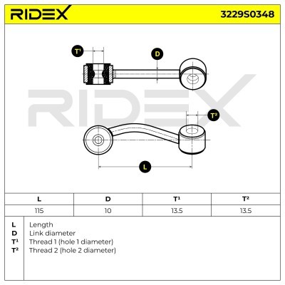 Łącznik Stabilizatora RIDEX 3229S0348 3229S0348 - foto 6