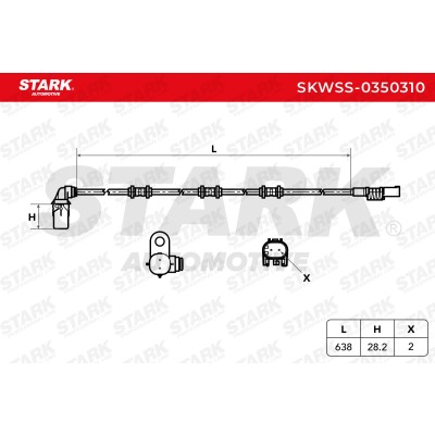 Czujnik ABS Stark SKWSS-0350310 SKWSS-0350310 - foto 6