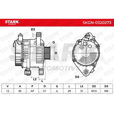 Alternator Stark SKGN-0320273 SKGN-0320273 - foto 6