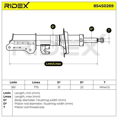 Amortyzator RIDEX 854S0269 854S0269 - foto 6