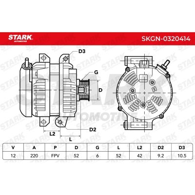 Alternator Stark SKGN-0320414 SKGN-0320414 - foto 5