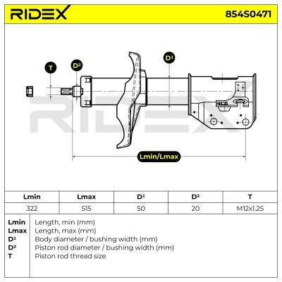 Amortyzator RIDEX 854S0471 854S0471 - foto 6