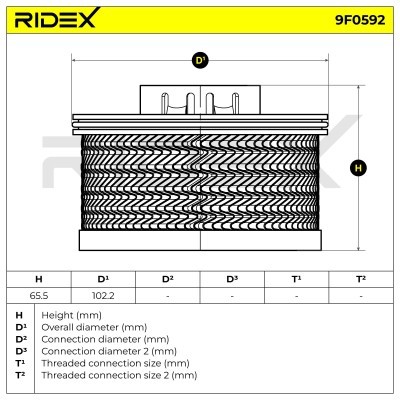 Filtr Paliwa RIDEX 9F0592 9F0592 - foto 6